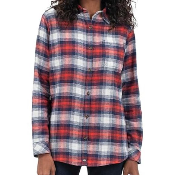 Dickies Women's Long Sleeve Plaid Flannel Shirt M - Picture 1 of 2